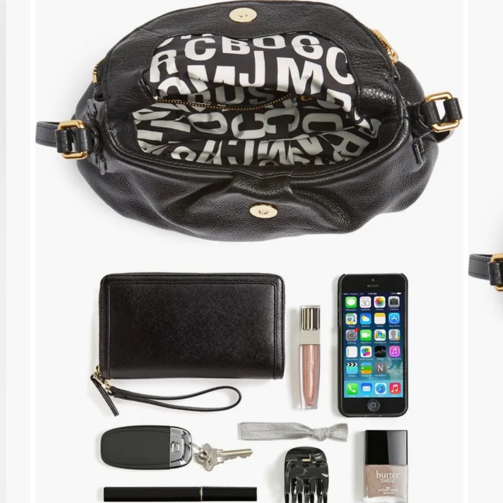 Marc Jacobs Black Leather Crossbody Bag - Picture 3 of 12